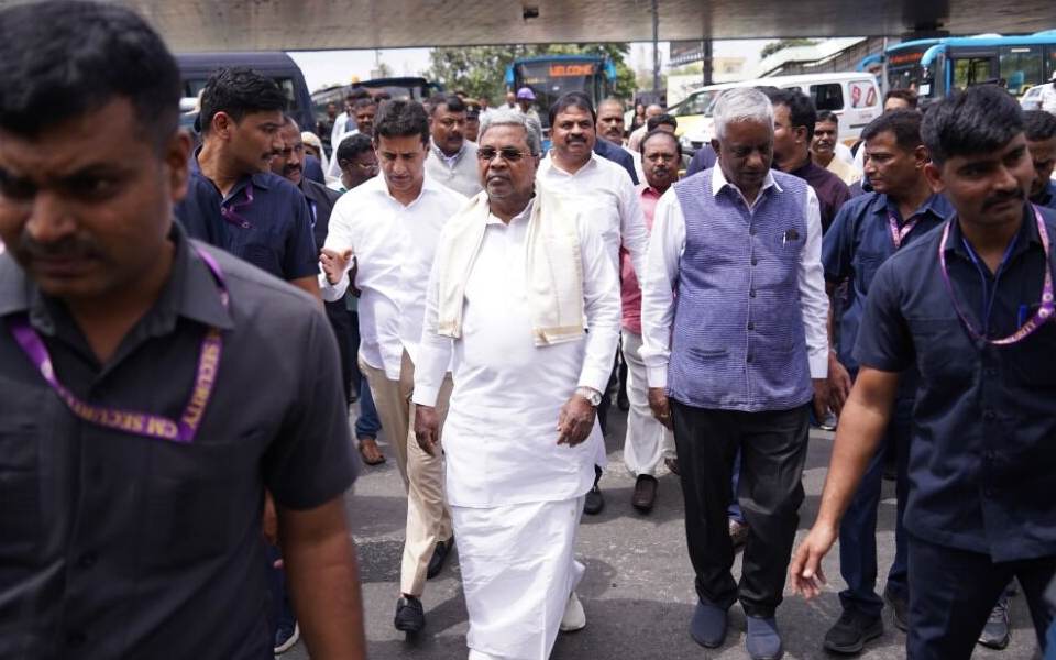 CM Siddaramaiah tours across Bengaluru, inspects various works