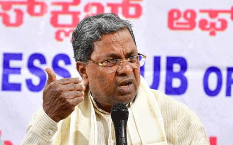 Karnataka CM Bommai, a 'puppet' of RSS: Siddaramaiah