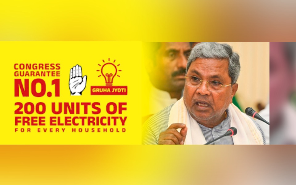 K'taka govt issues orders to implement scheme offering 200 units free power to domestic consumers