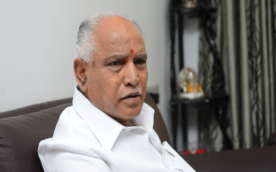 Those who do not want to vote BJP, tie them and get them to polling booths: Yeddyurappa