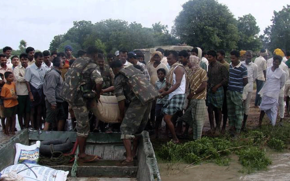 Army, Navy rescue marooned people in Karnataka's flood-hit district