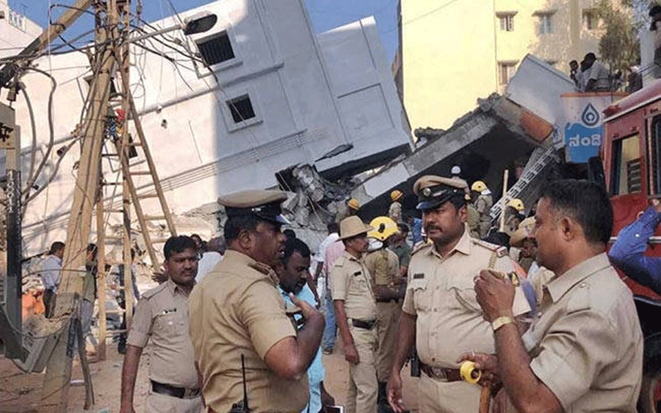 Three killed in Bengaluru building collapse