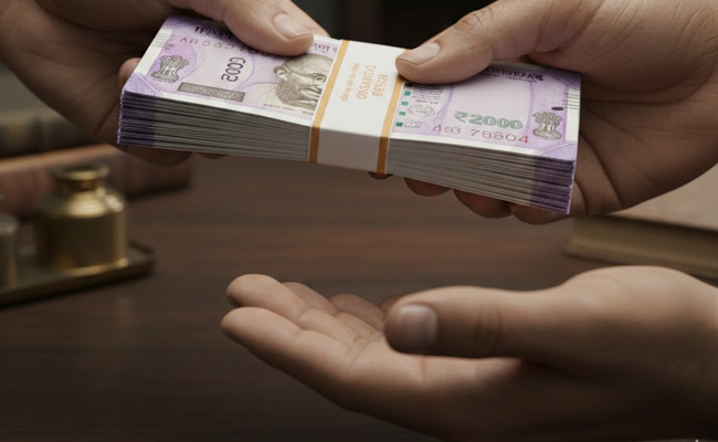 Gadag ASI caught taking Rs 10,000 bribe to close petition