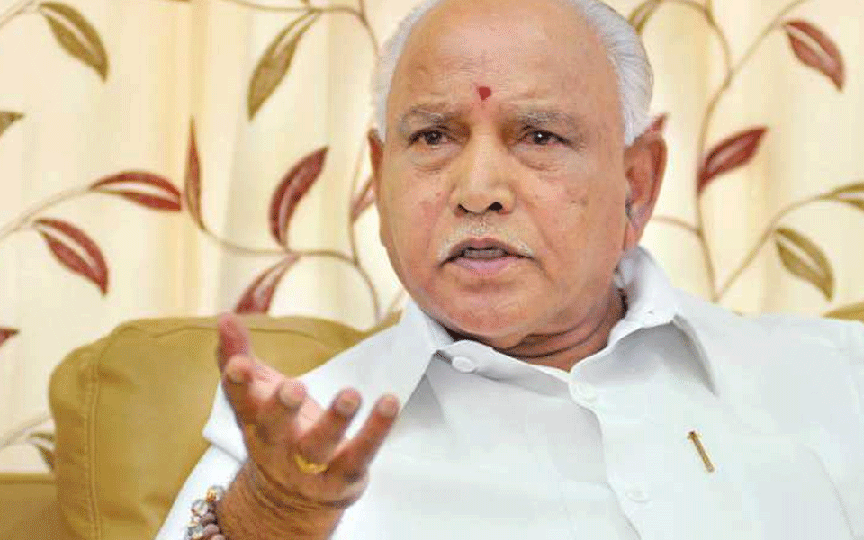 Kumaraswamy is blackmailing to keep Congress leaders under control: BSY