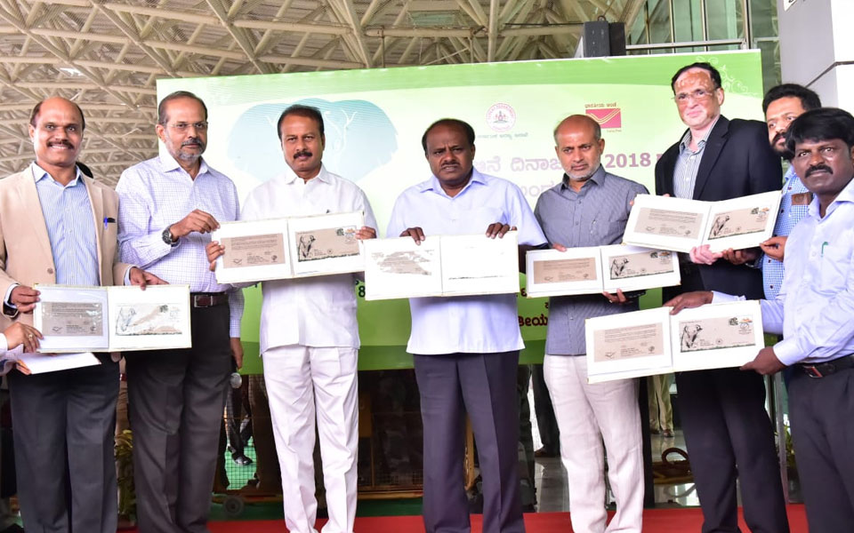 CM Kumaraswamy launches special postal cover