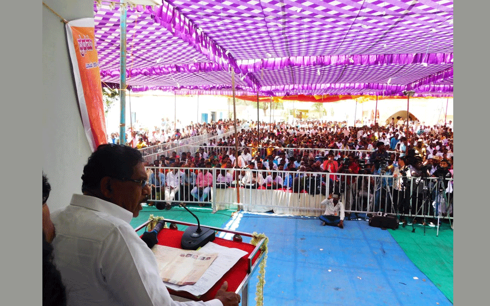 Eradicate caste system completely: DCM Dr Parameshwar