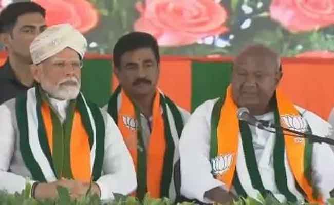 Ensure NDA wins all 28 LS seats in Karnataka, JD(S) Supremo Deve Gowda asks voters