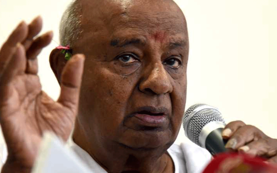 Congress-JDS decide to oust BJP from South India: Deve Gowda