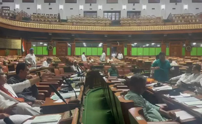 BJP, JD(S) hold all-night dharna in Karnataka Legislature over MUDA 'scam'