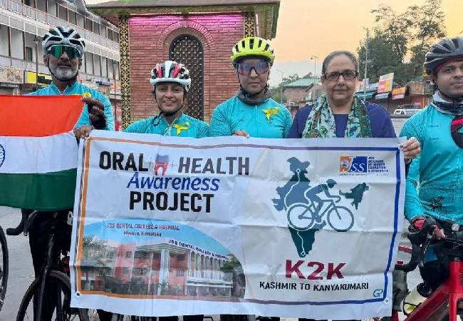 Doctors from Bengaluru set off on 45-day cycle rally from Kashmir to Kanyakumari