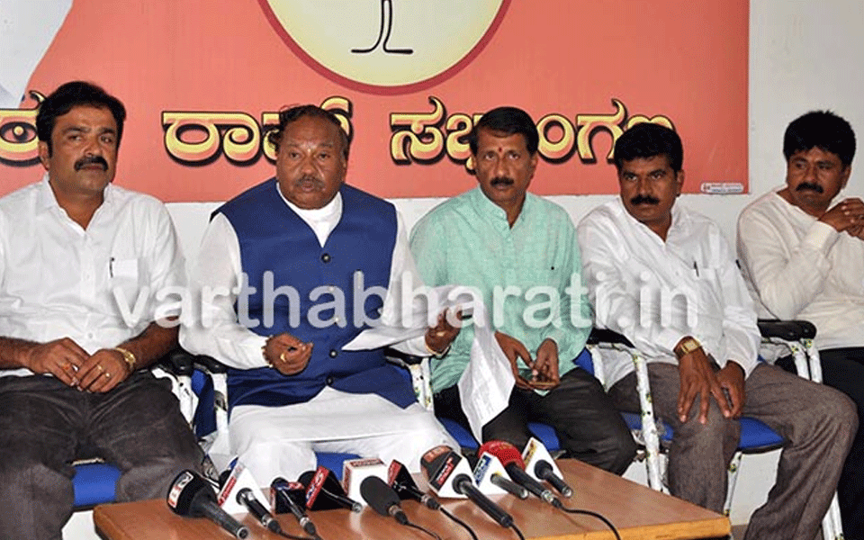 I’m shocked to hear Pejawar Seer’s statement on Centre: Eshwarappa