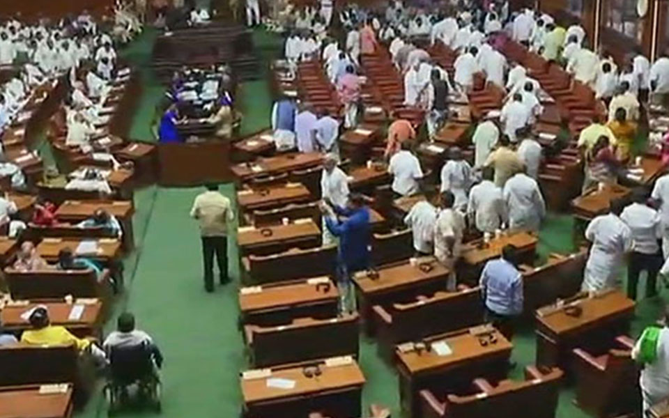 BJP walks out of Karnataka Assembly ahead of trust vote