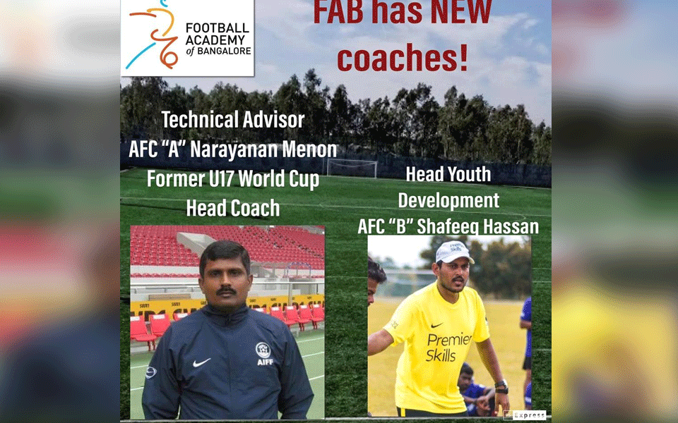 Football Academy of Bangalore gets two new coaches onboard