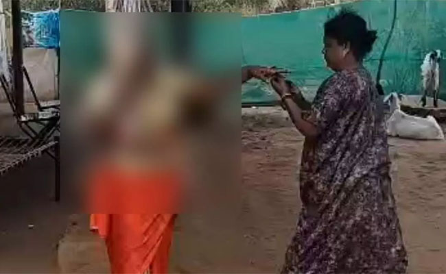 Hanur: Woman tied to pole, assaulted after cattle destroy crop; police detain accused