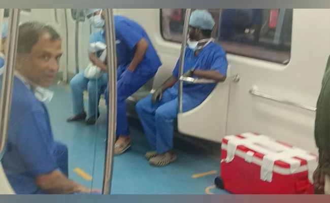 Namma Metro used for heart transport in Bengaluru