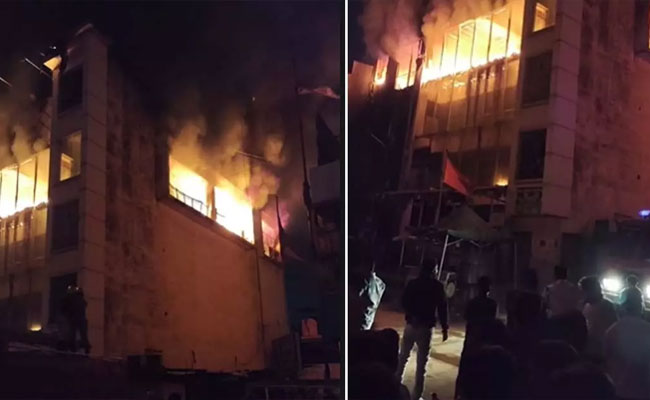 Short circuit triggers fire at Hubballi’s metro complex, goods worth lakhs of rupees destroyed