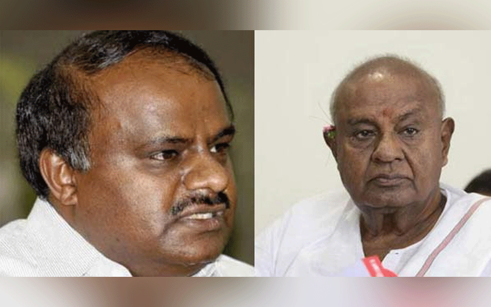 Why did Deve Gowda fume against Kumaraswamy?