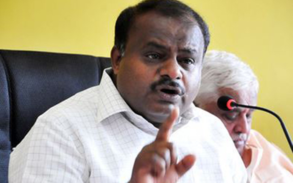 BSY’s son has met IT officials: CM Kumaraswamy