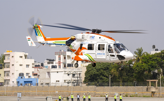 Union Civil Aviation Minister flags off next-generation helicopter Dhruv NG in Bengaluru