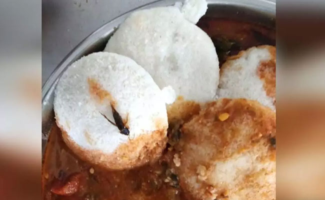Davanagere: Students complain to ADC after finding worm in hostel idli-sambar