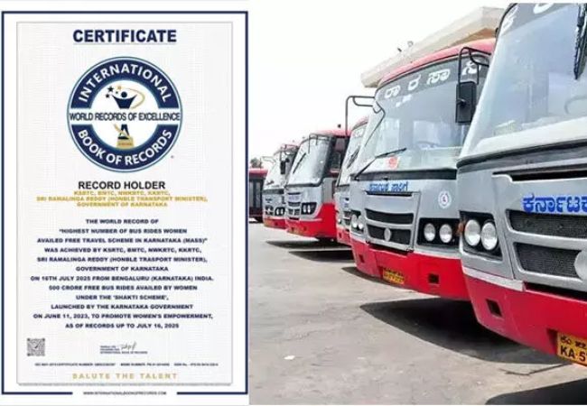 Shakti scheme enters ‘International Book of Records – World Record of Excellence’
