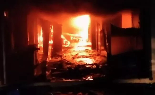 Amba TV center in Kundapur catches fire: Property worth crores destroyed