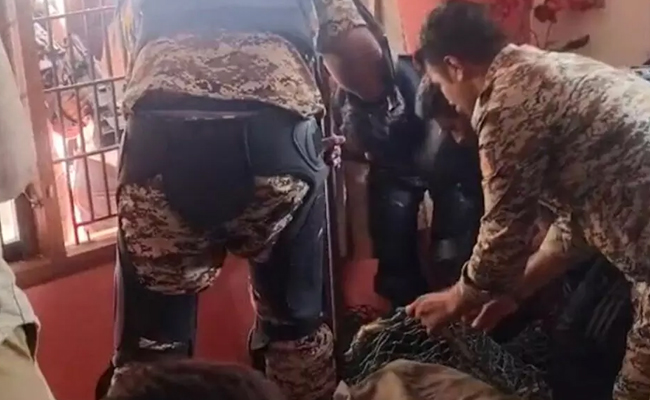 Leopard strays into house in Mysuru