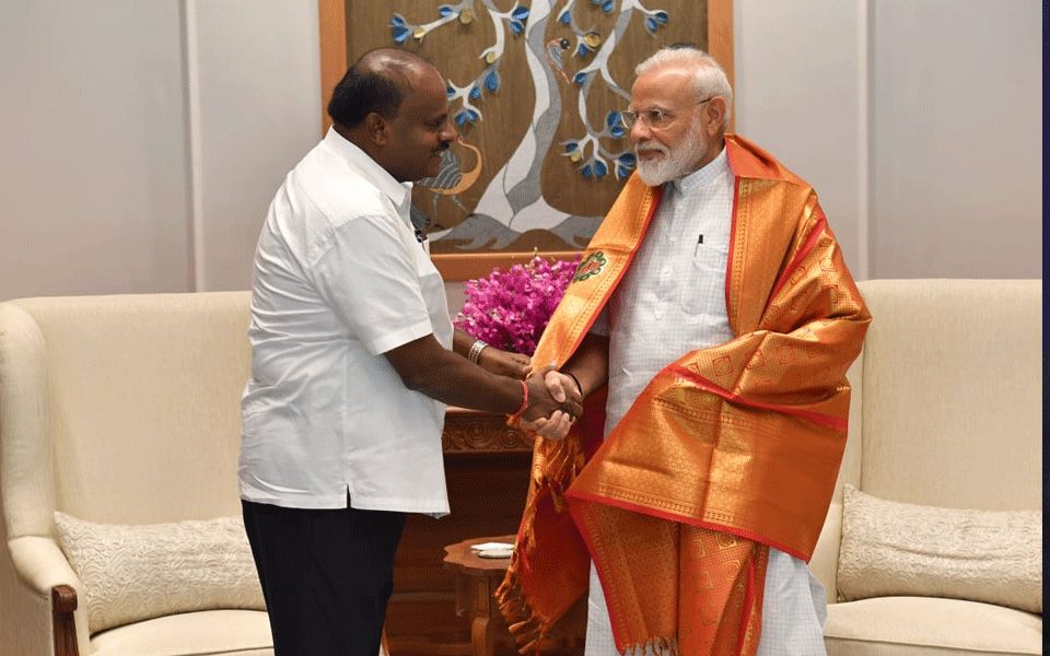 Karnataka CM HD Kumaraswamy meets PM Modi