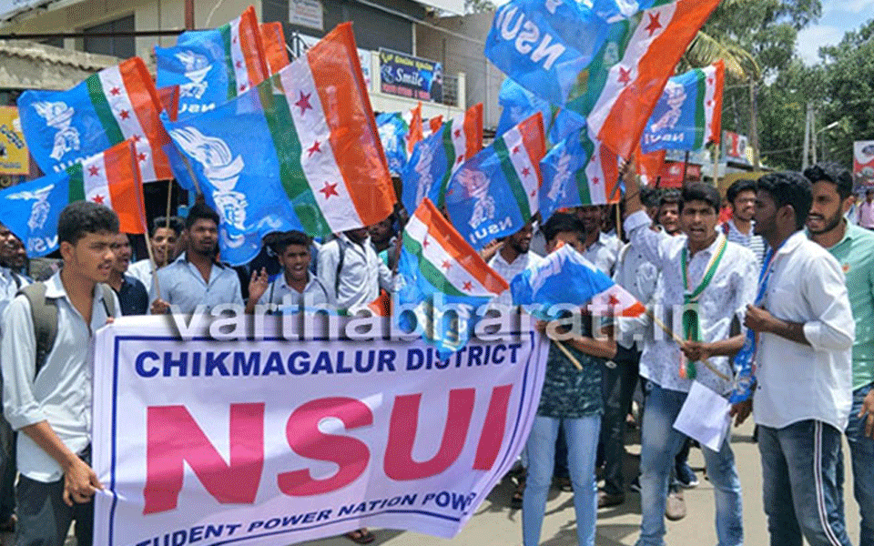 Student gang-rape case: Protest held demanding ABVP ban