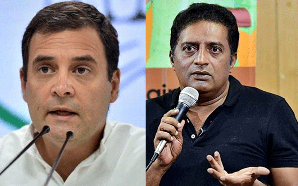 Tell us what you have to offer with your bunch of fools: Prakash Raj asks Rahul Gandhi