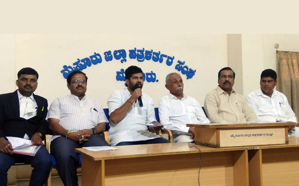 BJP MP Pratap Simha walks out of press conference when asked about party’s stand on constitution