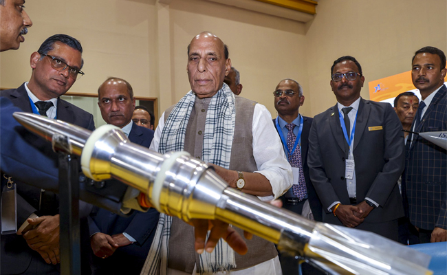 Defence Minister Rajnath Singh inaugurates Missile Integration facility at BEL