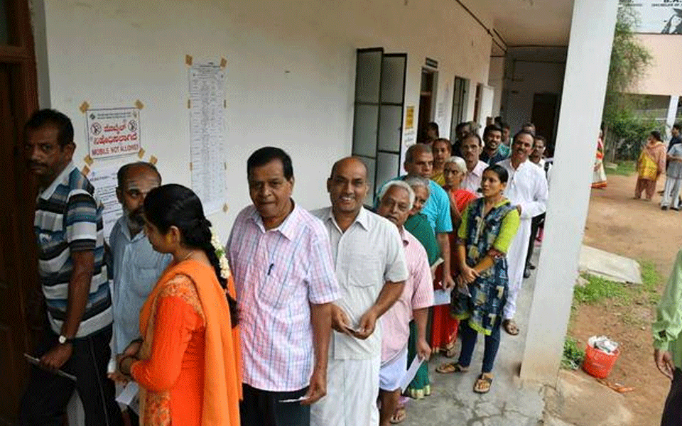 Repolling at three booths in two Karnataka Assembly segments on Monday