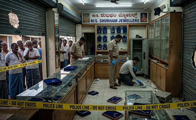 Karnataka: Six men break into jewellery shop; loot gold, silver worth over Rs 40 lakh
