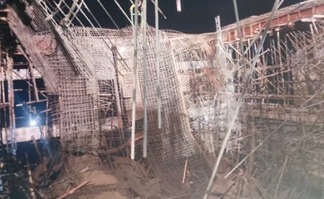 Roof of medical college under construction in Chikkaballapur collapses, 8 workers injured