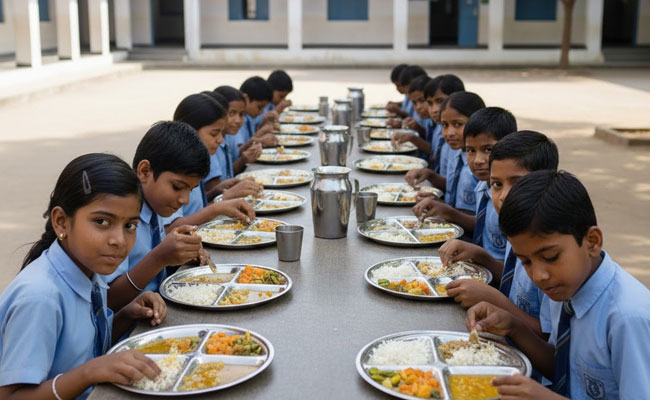 20 children hospitalised due to suspected food poisoning after midday meals in Karnataka