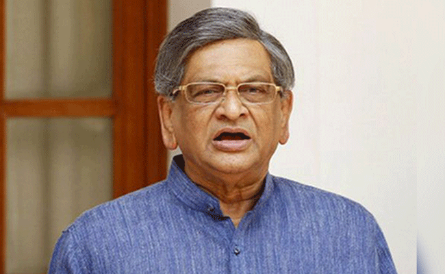 S M Krishna says he is "too humbled", dedicates Padma Vibhushan to people of Karnataka