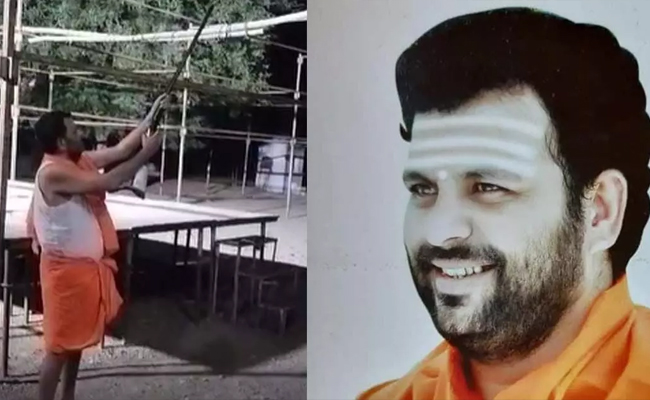 Swamiji fires gun into the air in Kalaburagi village, video goes viral