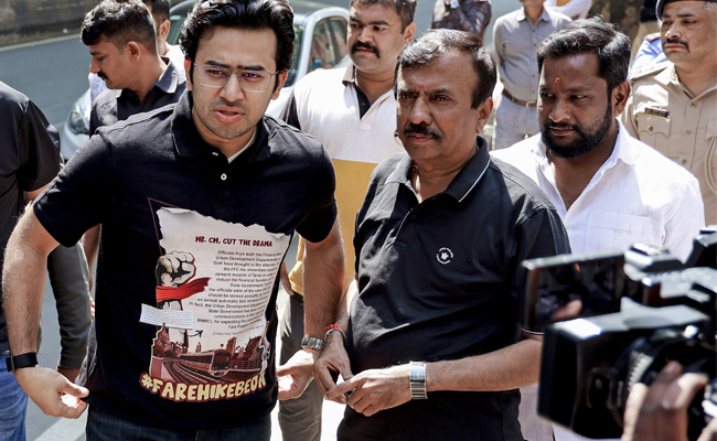 BJP MP Tejasvi Surya detained for demonstration demanding affordable transport