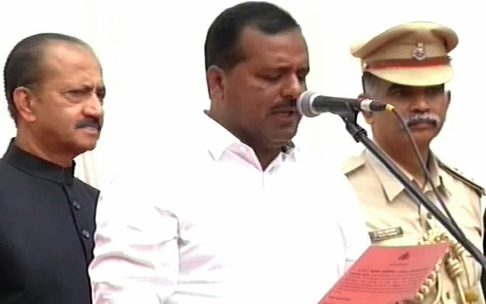 UT Khader takes oath as minister