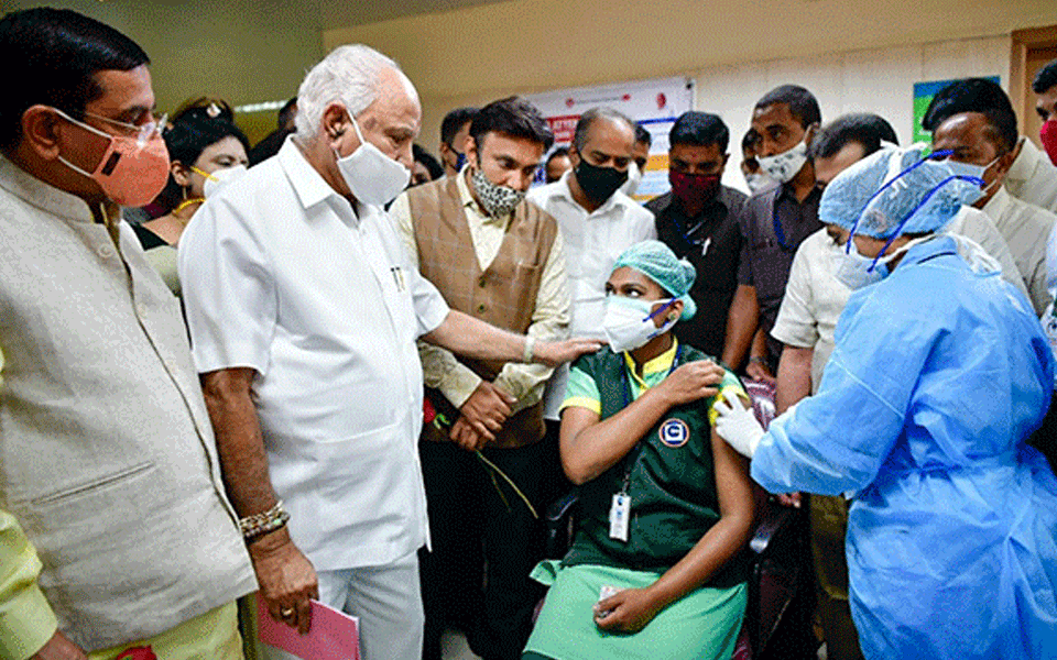 First phase COVID vaccination drive begins at 243 sites in Karnataka