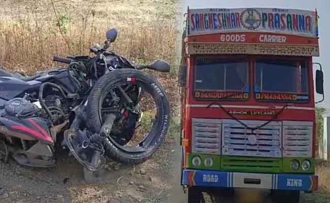 Motorcycle-Lorry collision claims rider's life in Kalaburagi