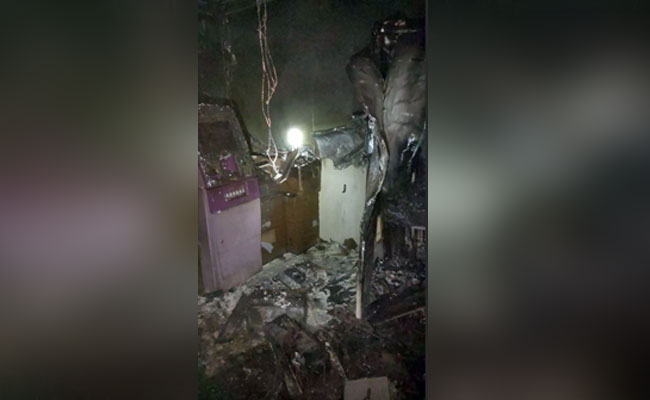 Accidental fire in Chikkamagaluru ATM causes Rs 5 Lakh damage