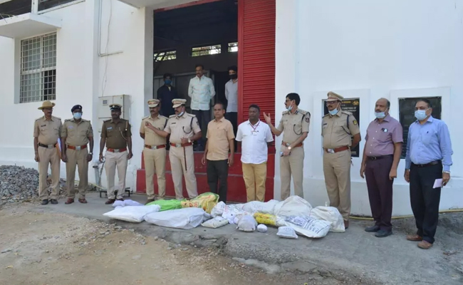 Narcotics worth Rs 1.26 lakh, seized in 13 separate cases in Raichur, destroyed by police