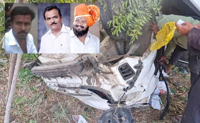 Car hits roadside tree, topples on NH 50 as driver loses control in Vijayapura: 3 dead, 2 injured