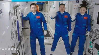 Chinese astronauts enter space station for record six-month stay