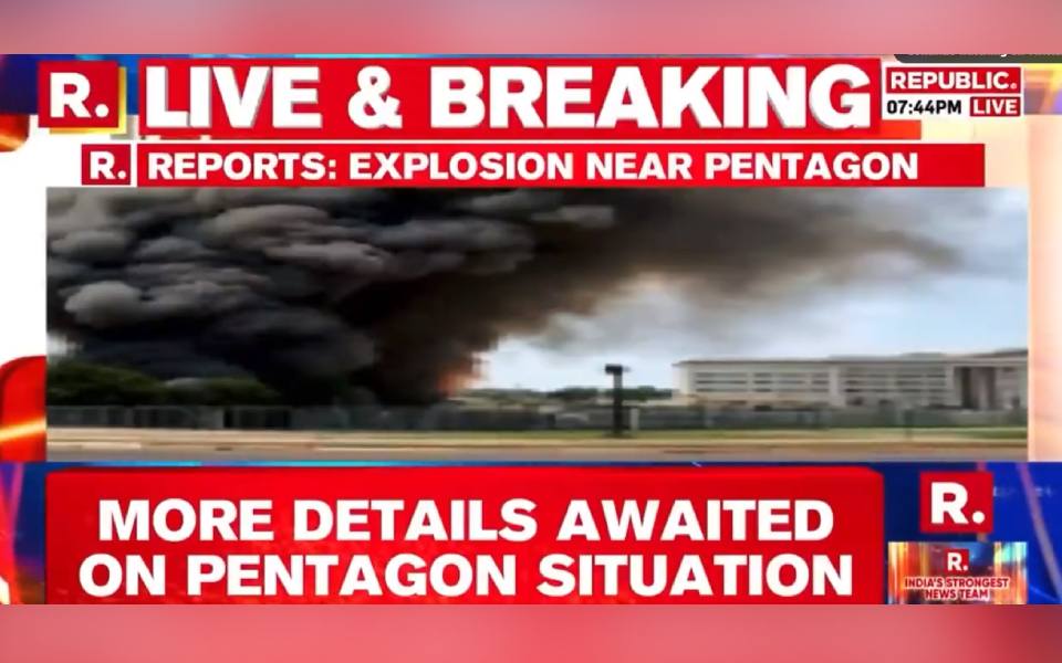 Republic TV airs live show using fake, AI generated image calling it ‘blast near Pentagon’