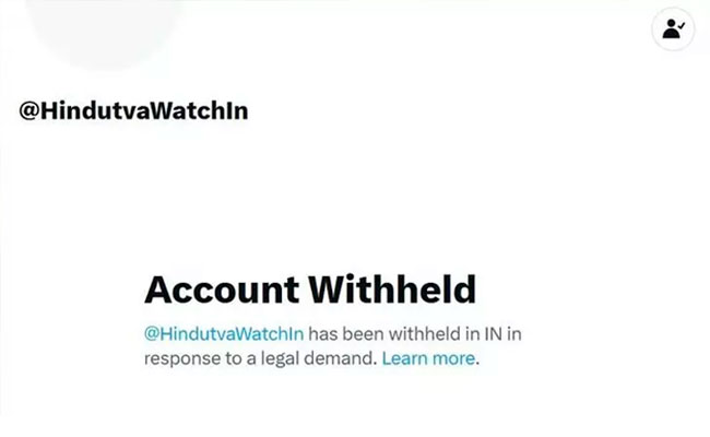 Hindutva Watch account withheld by X following legal demand from Indian govt