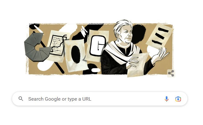 Google doodle celebrates Indian-American artist Zarina Hashmi's 86th birthday