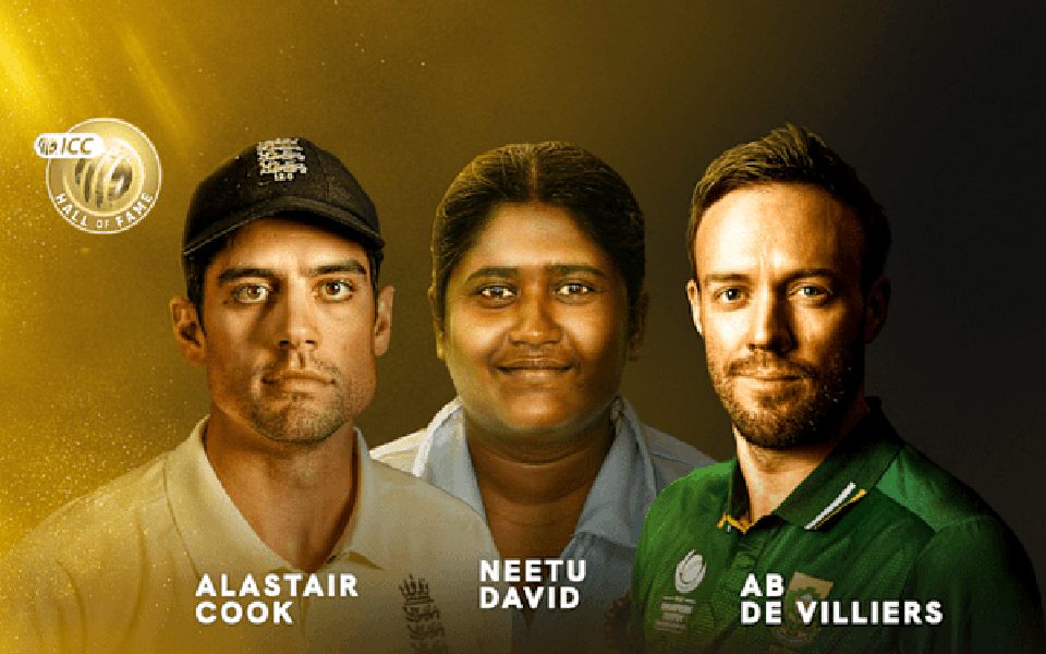 Neetu David, AB de Villiers and Alastair Cook inducted into ICC Hall of Fame